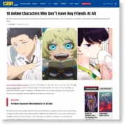 10 Anime Characters Who Don’t Have Any Friends At All – CBR – Comic Book Resources