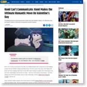 Komi Can’t Communicate: Komi Makes Tadano Her Valentine – CBR – Comic Book Resources