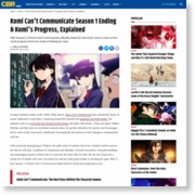 Komi Can’t Communicate Season 1 Ending & What’s Next for Komi, Explained – CBR – Comic Book Resources