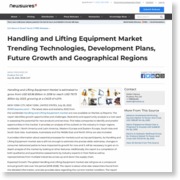 Handling and Lifting Equipment Market Trending Technologies, Development Plans, Future Growth and Geographical – EIN News