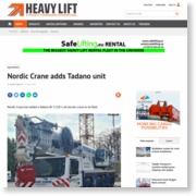 ​Nordic Crane adds Tadano unit | News – HeavyLift & Project Forwarding International
