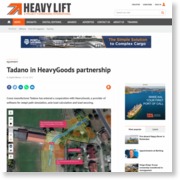 Tadano in HeavyGoods partnership | News – HeavyLift & Project Forwarding International