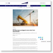 Demag snaps up biggest crane order from Saudi Arabia – ZAWYA