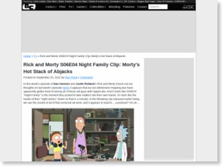 Rick and Morty S06E04 Night Family Clip: Morty’s Hot Stack of Abjacks – Bleeding Cool News