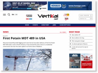 First Potain MDT 489 in USA – Vertikal.net