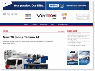 New 70 tonne Tadano AT – Vertikal.net