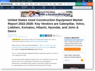 United States Used Construction Equipment Market Report 2022-2028: Key Vendors are Caterpillar, Volvo, L – Benzinga