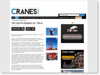 TNT buys Demag AC 700-9 – Cranes Today