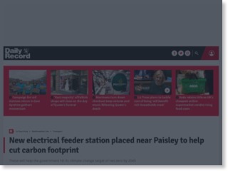 New electrical feeder station placed near Paisley to help cut carbon footprint – Daily Record